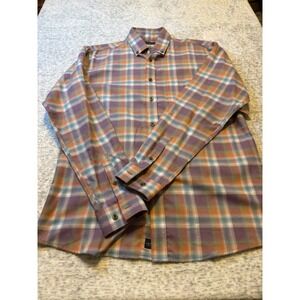 Coast Harbor Flannel Plaid Button Down Shirt Men's Size S Long Sleeve Casual NWT